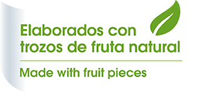Elaborados con trozos de fruta natural