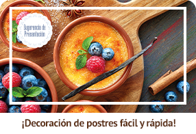 ¡Decoración de postres fácil y rápida!