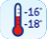 La temperatura de la vitrina debe oscilar entre -16ºC / -18ºC.