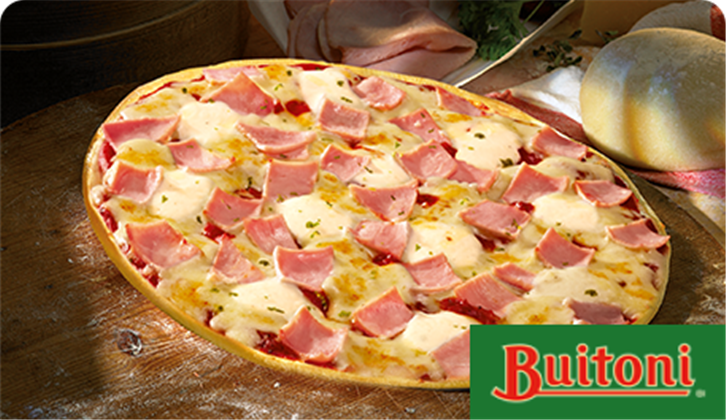 Pizza jamón yorq y queso