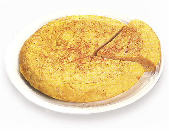 Tortilla de patata y cebolla