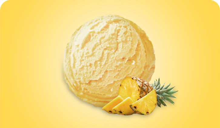 Sorbete de piña 2,1L.