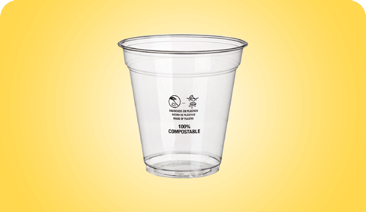 Vaso Plástico 100% Compostable 400ml