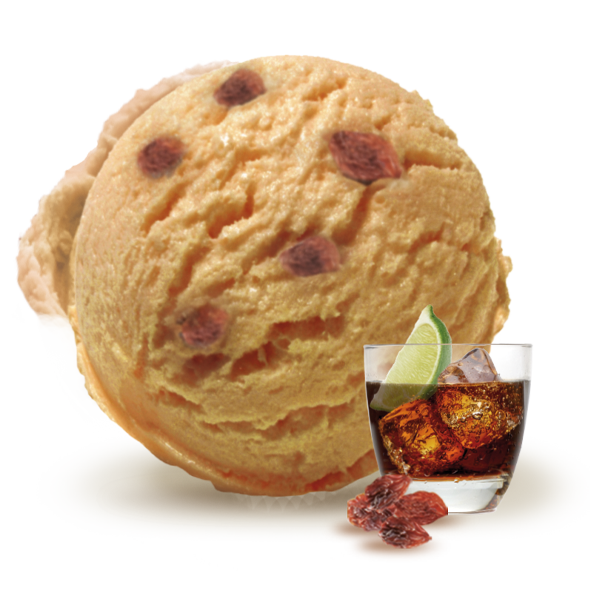 Helado de Pasas al Ron