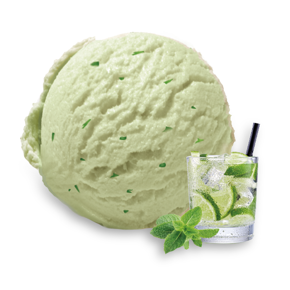 Helado Sorbete de Mojito