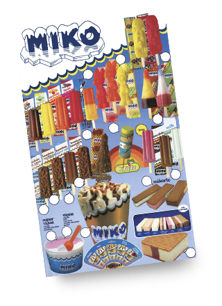 Cartel Nestlé Miko 1980