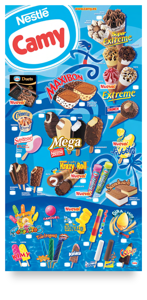 Cartel Helados Nestlé 2001