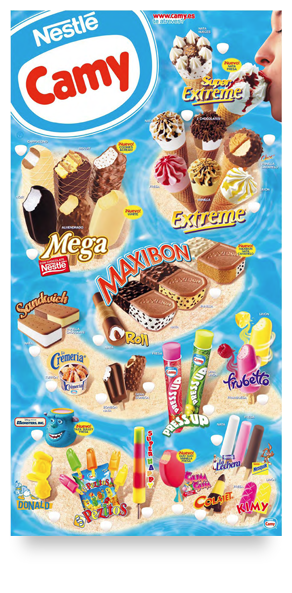 Cartel Helados Nestlé 2003