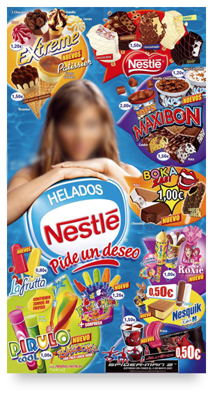 Cartel Helados Nestlé 2007