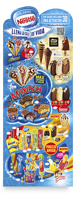 Cartel Helados Nestlé 2014