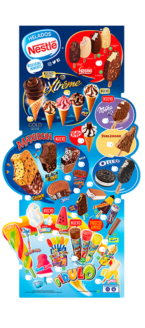 Cartel Helados Nestlé 2018