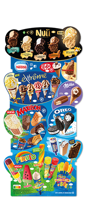 Cartel Helados Nestlé
